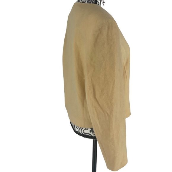 Vintage Highland Queen Cream Wool Cashmere Blend Blazer | Made in Canada Size M - Picture 3 of 11